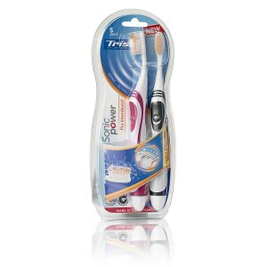 Periuță de dinți electrică Trisa Sonic Power Pro Interdental Duo, 2 capete de periuță - Trisa