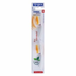 Trisa Sonic Power Pro Interdental S capete de înlocuire pentru periuța de dinți, pachet de 2 - Trisa