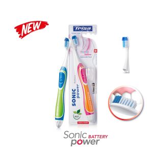 Colaj periuță de dinți electrică Trisa Sonic Power Battery Young Edition cu cap de perie - Trisa