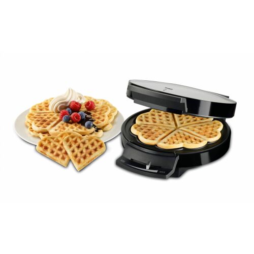 Aparat de waffles Trisa Waffle Pleasure pentru 5 waffles în formă de inimă