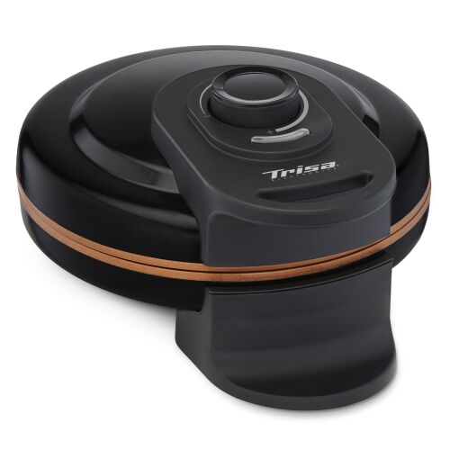 Gofrisütő Trisa Retro Waffles 7384.4212, 800 W, kapacitás 5 gofri, termosztát, fekete