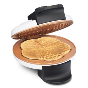 Aparat de waffles Trisa Retro cu waffles gata, alb - Trisa