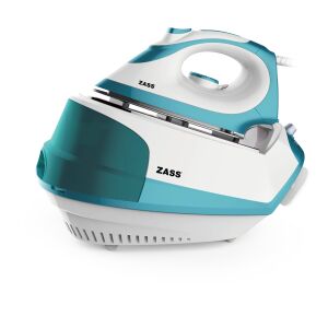 Stație de călcat cu abur Zass SG 03, albastru și alb - Stații de aburi