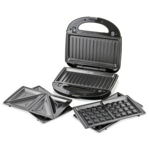 Zass ZSMD 04 3 az 1-ben szendvicssütő, grill és gofrisütő cserélhető lapokkal - Szendvicssütő