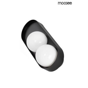 Moosee Drops 2 Fekete Fali Lámpa Üveg Gömbbúrával - Moosee