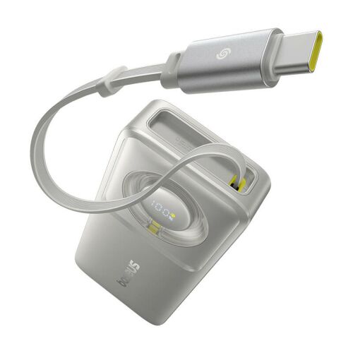 Baseus Free2Pull powerbank kábellel 10000mAh 30W Szürke