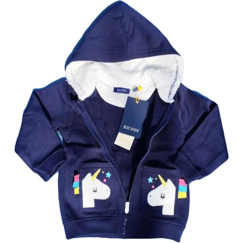 Blue Seven Einhorn-Kapuzenpullover für Babymädchen, Vorderansicht