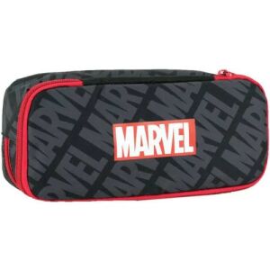 Peračník Marvel Black s 2 priehradkami, 26 cm - Peračníky