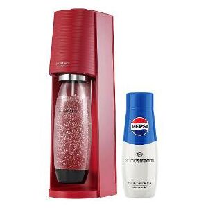 Red SodaStream Pepsi Soda Maker Set with Bottle and Syrup - Home & Garden