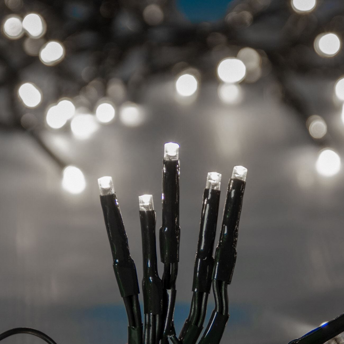 Instalație Lumini LED, 180 Becuri, Cablu Extensibil Verde, Lumini Alb Rece, 12m