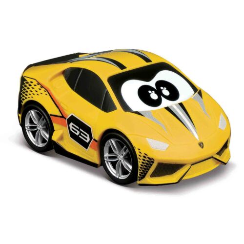 Bburago Jr. Lamborghini gelbes Spielzeugauto mit Rückziehfunktion