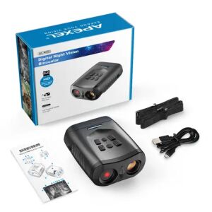 Binoclu cu vedere nocturnă digitală Apexel NV009 cu accesorii și ambalaj - Binocluri