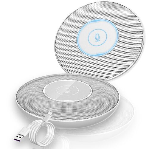 CRG-WM10 USB Konferencia Mikrofon, kondenzátor, körirányú, hordozható, fém design