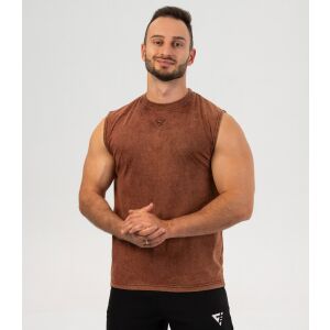 Férfi felső "Breed", mosott barna - S 126860603 - Férfi trikó