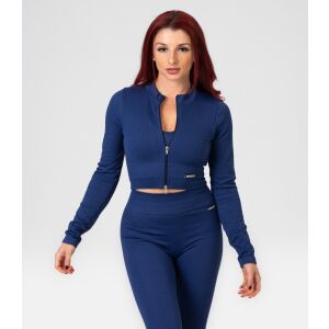 GENEZIS Essence sötétkék női hosszú ujjú felső cipzárral - Női pulóver
