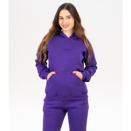 Uniszex kapucnis "Fluffy", lila - XL 126860701