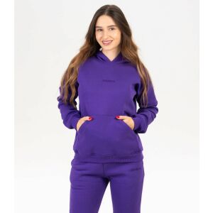 Genesis Fluffy lila kapucnis pulóver nőknek, elölnézet - Női pulóver