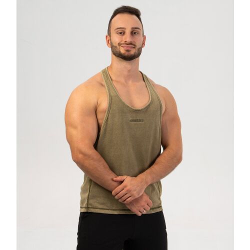 Férfi felső "Heritage", mosott zöld - M 126860903