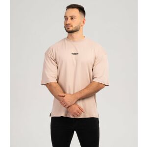 Férfi túlméretezett póló "Rebel", bézs - S