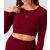 Varrat nélküli női blúz "Velocity", bordó - S 126862049
