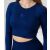 Varrat nélküli női blúz "Velocity", sötétkék - M 126862055