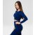 Varrat nélküli női blúz "Velocity", sötétkék - S 126862078