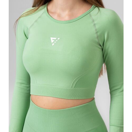 Varrat nélküli női blúz "Velocity", zöld - M