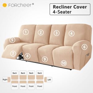 Relax Fotel Huzat (enyhén vízlepergető, 4 üléses, bézs, rugalmas)