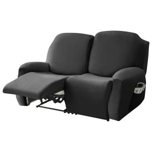 Relax Fotel Huzat (bársonyos, 2 üléses, fekete, rugalmas)