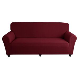 Bordó kanapéhuzat, teljes nézet - Lakberendezés