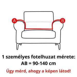Klasszikus Fotel Huzat (enyhén vízlep., világosszürke) 126933750 - Lakberendezés