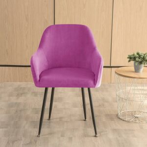 Nagy Kagylószék Huzat (bársonyos, lila)