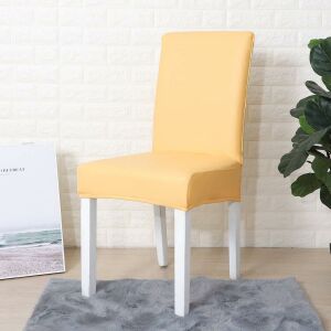 SzékHuzat Étkezőszékre (vízálló műbőr, rugalmas, mosható, bézs)