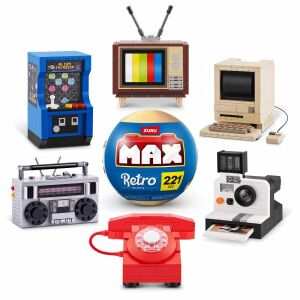 Zuru MAX Retro Bauspielzeug Sammlung, Retro-Objekte - Plastikbausteine