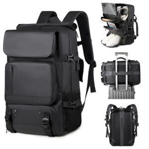 Colaj rucsac de călătorie Dollcini care arată caracteristici: compartiment pentru laptop, depozitare pantofi, curea pentru bagaje - Genți și huse laptop