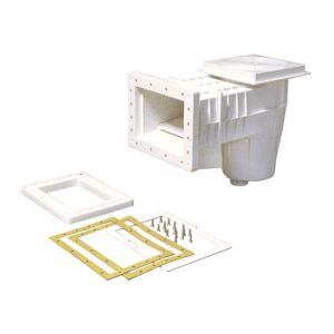 GEMAS hosszított nyakú medence szkimmer fóliás medencékhez, fehér műanyag - Szkimmer