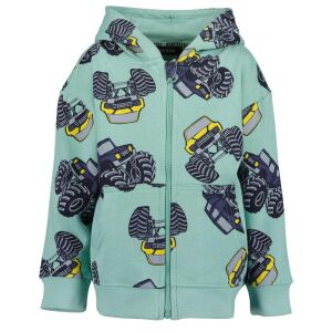 Bluza z kapturem Blue Seven Truck dla dzieci, zapinana na zamek, z nadrukiem Monster Truck - Sweter dziecięcy