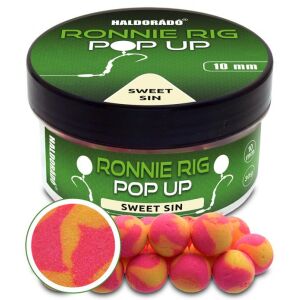 Haldorádó Ronnie Rig Pop Up Sweet Sin 10mm, rózsaszín és sárga bojli pontyhorgászathoz - PopUp