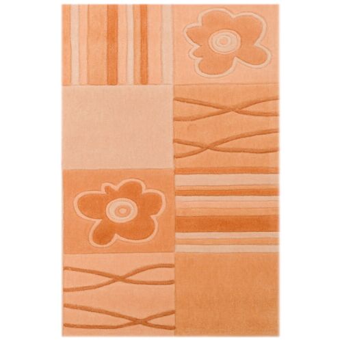 Dywan Bakero Calypso waniliowy z kwiatowym wzorem, 70x140 cm