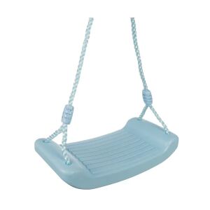 KRUZZEL blaue Kunststoff-Schaukelsitz für Kinder, Outdoor-Schaukel für den Garten, puderblaue Farbe - Kruzzel