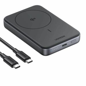 Mágneses Power Bank 10000mAh Ugreen PB761, Qi2, 30W, Magsafe + USB-C kábel fekete (45763) 126987435 - Ugreen