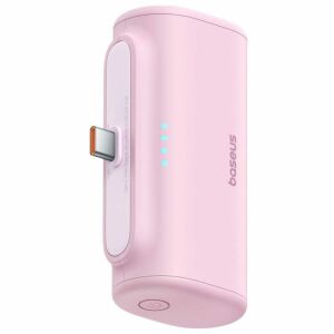 Rózsaszín Baseus 5000mAh USB-C Power Bank okostelefonokhoz - Baseus