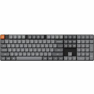 Vezeték nélküli, mechanikus, alacsony profilú billentyűzet (ANGOL) Keychron K5 Max LED, barna kapcsoló (fekete) [K5M-A3] 126987819 - Billentyűzet