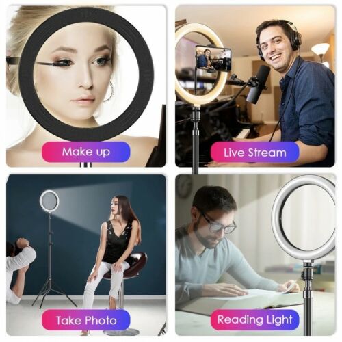 Lampa circulară LED Apexel pentru machiaj, streaming live, fotografie și citit