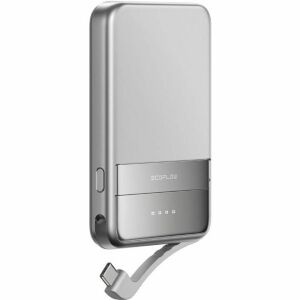 Ezüst EcoFlow RAPID 5000mAh mágneses power bank, ferde nézet - EcoFlow
