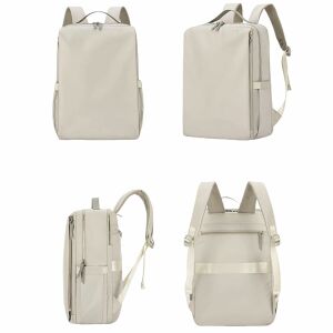 Rucsac laptop minimalist alb Dollcini, multiple vederi - Genți și huse laptop