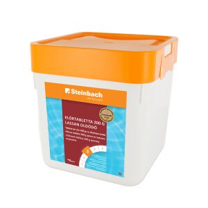 Steinbach Aquacorrrect lasszan oldódó klórtabletta úszómedencékhez, 5kg - Klór tabletta