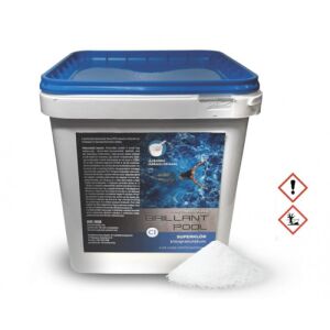 Brilliant Pool szuperklór granulátum, 5 kg-os vödörben, gyorsan oldódó, medencevíz fertőtlenítésére és tisztítására - Klór tabletta