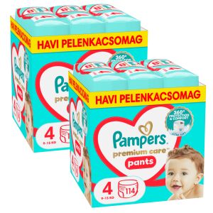 Pampers Premium Care Pants pachet lunar de scutece 9-15kg Maxi 4 (228 buc) 145341673 - Genti pentru scutece și Scutece bebelusi