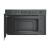 Whirlpool WMN14BSG built-in microwave oven interior with open door